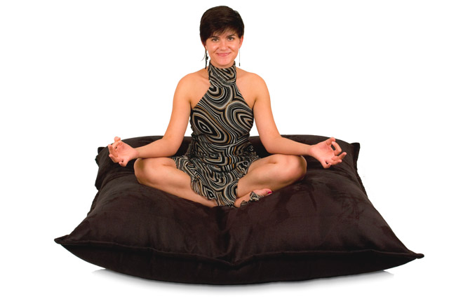 Nouveau coussin géant Zen Lounger Royal Black